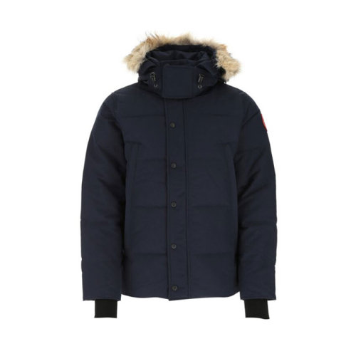 CANADA GOOSE/加拿大鵝  男裝 百搭 男士深藍(lán)色經(jīng)典時(shí)尚連帽秋冬羽絨服 3808M35 63