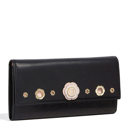 Salvatore Ferragamo/菲拉格慕 女士黑色長款錢包手拿包女包22-D253-687490（99新未使用）