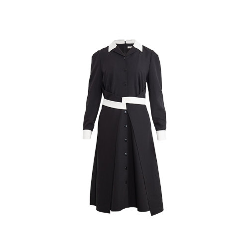 GeleiStory/GeleiStory黑白色赫本連衣裙2022年新款 店鋪特惠 設(shè)計(jì)師款女裝＞女士裙裝＞女士連衣裙