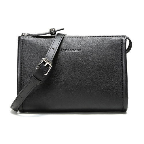 Longchamp/瓏驤新品女士皮質(zhì)皮革單肩斜挎包10046HOR