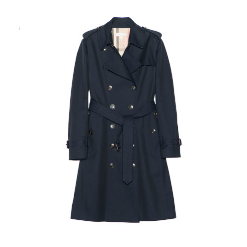 GeleiStory/GeleiStory 春秋季新款中長款風(fēng)衣女雙排扣腰帶英倫棉外套防水防污長款風(fēng)衣 女裝＞女士外套＞女士風(fēng)衣