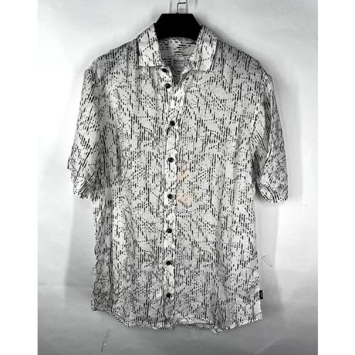 ARMANI COLLEZIONI/阿瑪尼卡爾茲花色男士短袖襯衫  NCSMDMNC8F9 038