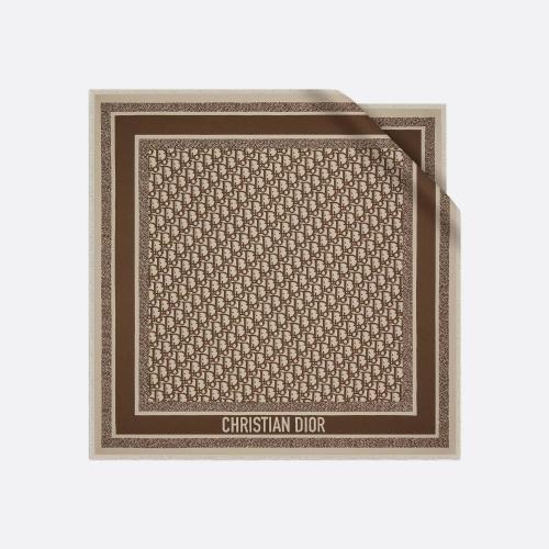  DIOR迪奧 22年秋冬 女士 圍巾 Carre Dior Oblique 15DOB070I600_C140