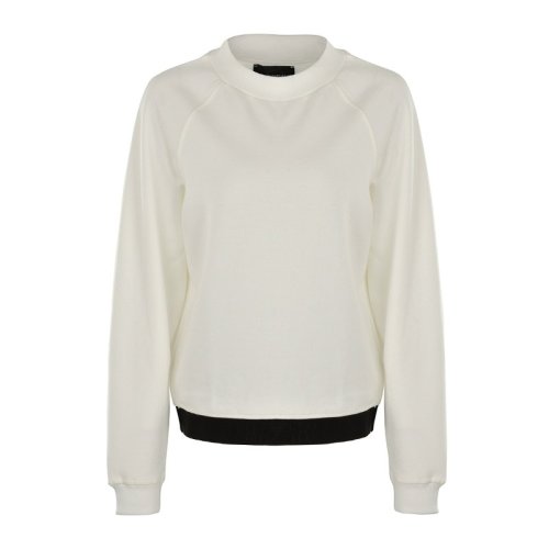  Emporio Armani/安普里奧阿瑪尼 女士米白色棉質(zhì)衛(wèi)衣 6G2M6I JQWZ 0101 PLFSX