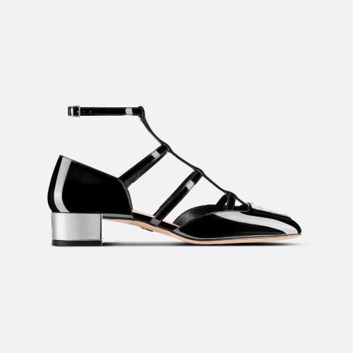  DIOR迪奧 22年春夏 女士 中跟鞋 La Parisienne Dior 芭蕾鞋 KDB736PMI_S19X