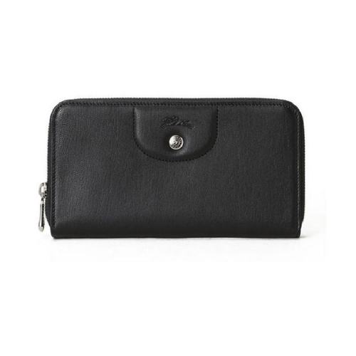  Longchamp/瓏驤 男士黑色皮革錢包 3426737001 PLSX