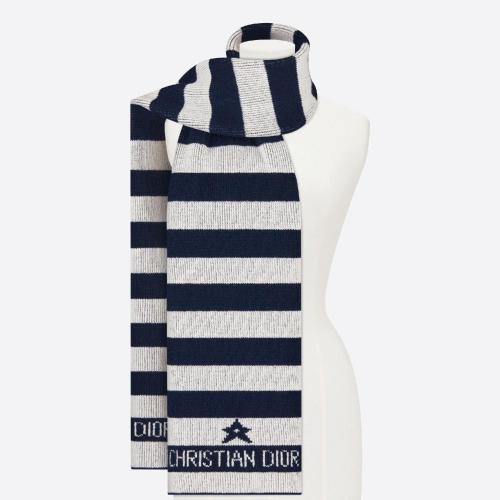  DIOR迪奧 22年秋冬 女士 圍巾 écharpe Dior Mariniere 31STR323I003_C580