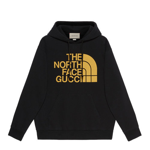GUCCI/古馳 The North Face x Gucci聯(lián)名系列織帶印花男衛(wèi)衣 651724 XJDCM