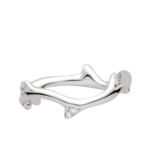 DIOR/迪奧 22春夏新款BOIS DE ROSE系列 18k金白金鑲嵌鉆石戒指JBDR95005_0000