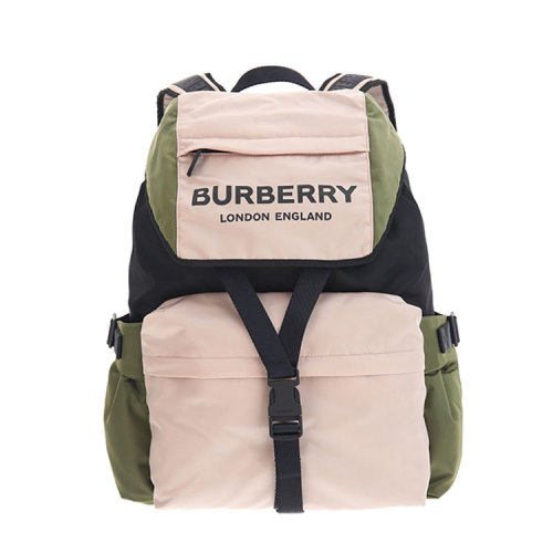 BURBERRY/博柏利 19年春夏 書包 女性 LOGO 拼色 粉色 雙肩包 80105026