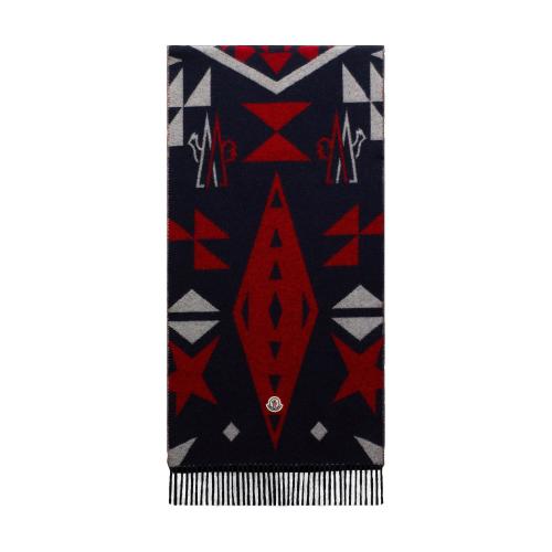  MONCLER蒙可蒙克萊 22年秋冬 男士 圍巾 羊毛提花圍巾 H20913C000010U089740