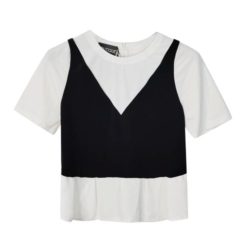 MOSCHINO/莫斯奇諾女裝/女士T恤/女士短袖T恤 HA020308341555 （瑕疵折扣）