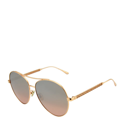 Jimmy Choo/周仰杰 太陽鏡 墨鏡 復(fù)古 精致 玫瑰金 女款 復(fù)古花紋鏡腿 氣質(zhì) 大框  眼鏡 NORIA/F/S 61mm