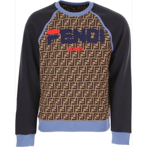  FENDI/芬迪 男士藍(lán)色棉質(zhì)衛(wèi)衣 FY0944 A651 F15IX PLFSX