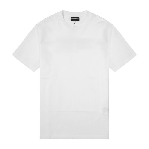 Emporio Armani/安普里奧阿瑪尼 白色提花 男士短袖T恤 3K1TL3-1JGYZ-0154