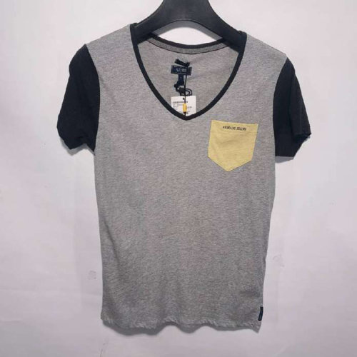 ARMANI JEANS/阿瑪尼牛仔 灰色女士短袖T恤