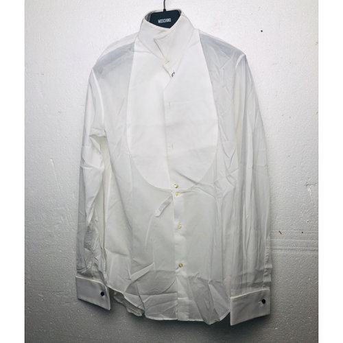 Emporio Armani/安普里奧阿瑪尼白色男士長袖襯衫J1CS3TJ100C  100 瑕疵折扣