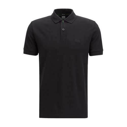 HUGO BOSS/雨果波士  男裝 服飾  純色純棉刺繡BOSS胸標(biāo)時尚休閑男士短袖POLO衫