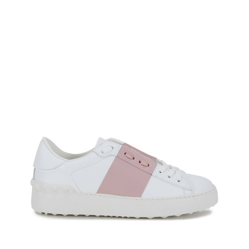 Valentino/華倫天奴 2021款 女士皮革鉚釘系帶休閑運(yùn)動鞋板鞋小白鞋 WW2S0781 BLU