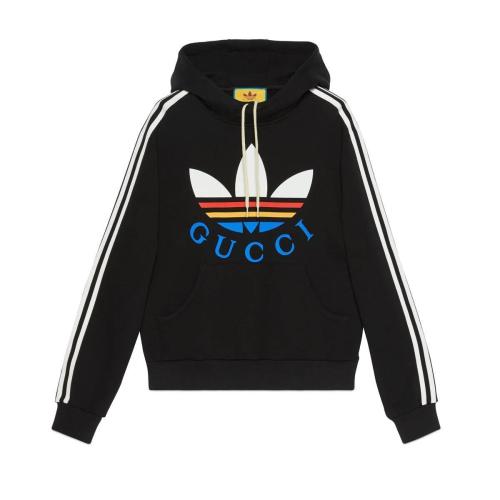  GUCCI古馳 22年秋冬 男士 adidas x Gucci聯(lián)名系列棉質衛(wèi)衣 692107 XJEXB 1152