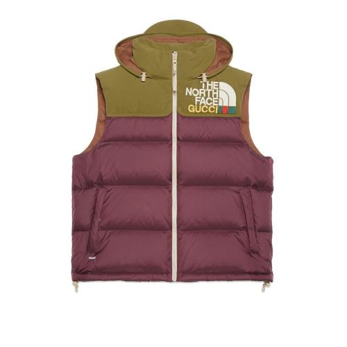  GUCCI古馳 22年秋冬 女士 The North Face x Gucci聯(lián)名系列羽絨馬甲 663739 XLUHP 6168