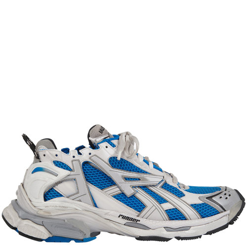 Balenciaga/巴黎世家      RUNNER系列 男士藍(lán)色網(wǎng)眼和尼龍運(yùn)動鞋677403W3RB34912