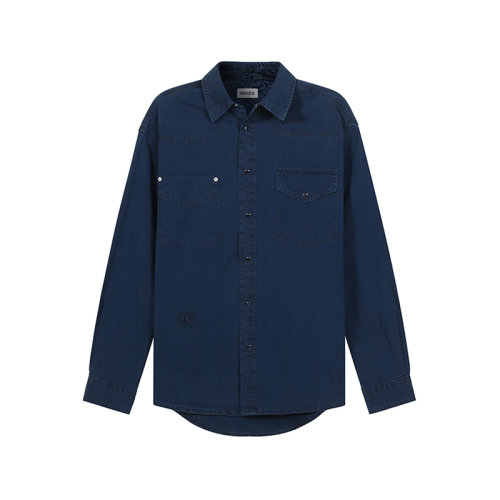 KENZO/高田賢三 男士棉質(zhì)長袖牛仔襯衫外套 5DC420 1LG