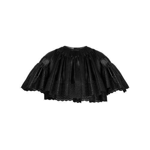  LV路易威登 22年秋冬 女士 斗篷 刺繡皮革短上衣 1A9203 1A9204 1A9205 1A9206 1A9201 1A9207 預(yù)定商品2-8周發(fā)貨