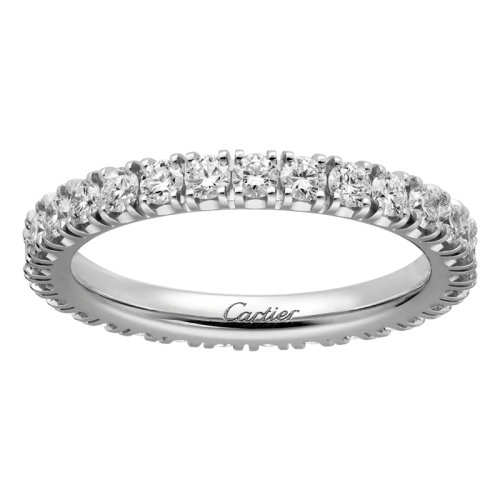 CARTIER/卡地亞 ALLIANCE ETINCELLE系列 18K金鉑金鑲有29顆明亮切工鉆石 結婚求婚訂婚戒指B4087100