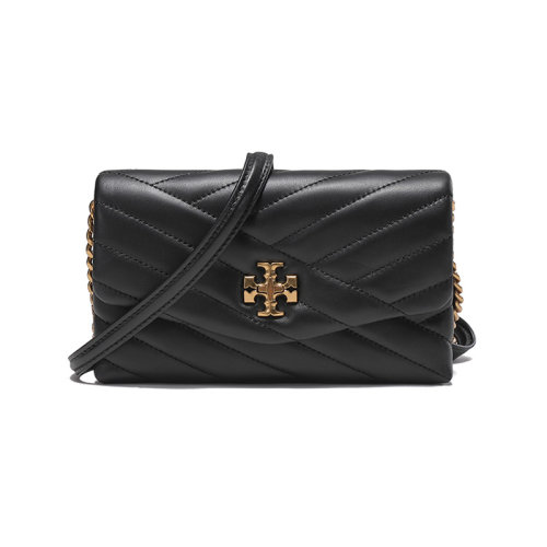 Tory Burch/湯麗柏琦 【22秋冬新款】 女士KIRA系列羊皮革CHEVRON雙T LOGO單肩斜挎包 90343