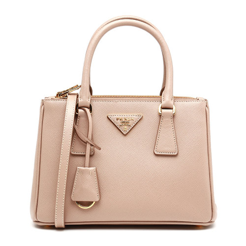 PRADA/普拉達(dá)三角徽標(biāo)女士牛皮革手提單肩斜挎包1BA896NZV