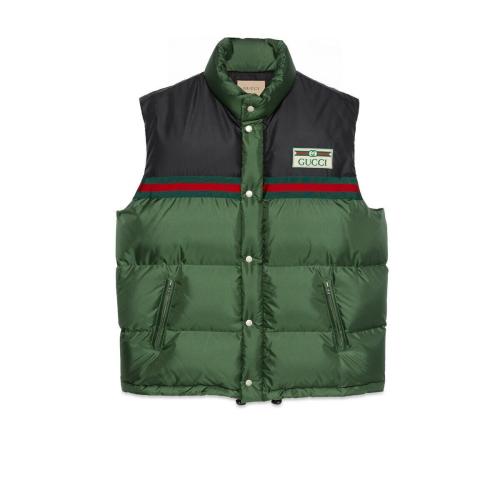  GUCCI古馳 22年秋冬 男士 尼龍絲緞加襯馬甲 698713 Z8A1T 3755