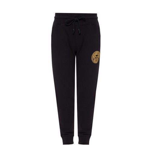  VERSACE JEANS COUTURE 男士黑色棉質(zhì)休閑運動褲 A2GVA1TA 30318 K42 PLFSX