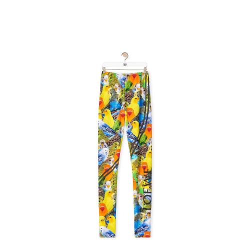  LOEWE羅意威 22年秋冬 女士 休閑褲 Parrots leggings in polyamide S359Y27X23-9127