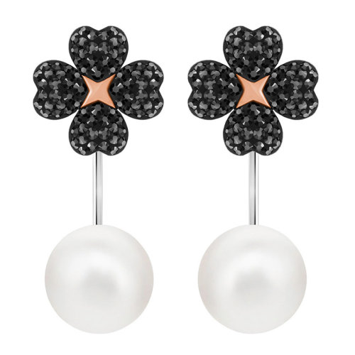 Swarovski/施華洛世奇  女士 LATISHA花托黑色混搭多種鍍層穿孔耳環(huán) 女士耳環(huán) 5389161