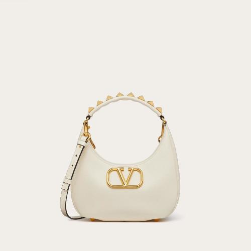  VALENTINO華倫天奴 22年秋冬 女士 單肩包 SAC HOBO STUD SIGN EN CUIR DE VEAU 1W2B0K69EIMI1