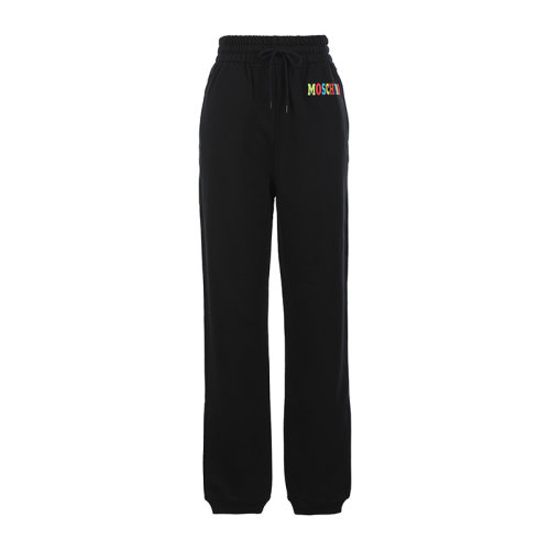 MOSCHINO/莫斯奇諾22春夏字母徽標(biāo)女運動褲女士休閑運動褲A031405282