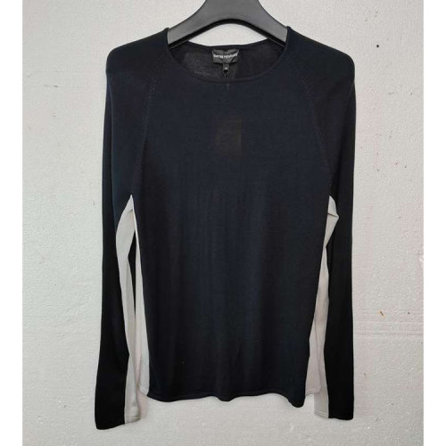 Emporio Armani/安普里奧阿瑪尼黑色男士針織衫R1M08M R106M 瑕疵折扣