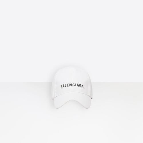  BALENCIAGA巴黎世家 22年秋冬 男士 帽子 Balenciaga Cap in WHITE/BLACK 529192410B29060 預(yù)定商品1-3周發(fā)貨