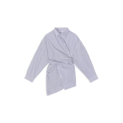  BALENCIAGA巴黎世家 22年秋冬 女士 連衣裙 WRAP DRESS 704442TJM104640