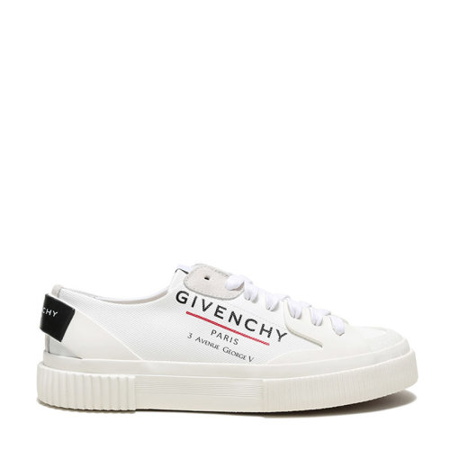 Givenchy/紀(jì)梵希 女士織物系帶運(yùn)動(dòng)鞋板鞋小白鞋 BE000PE0PF