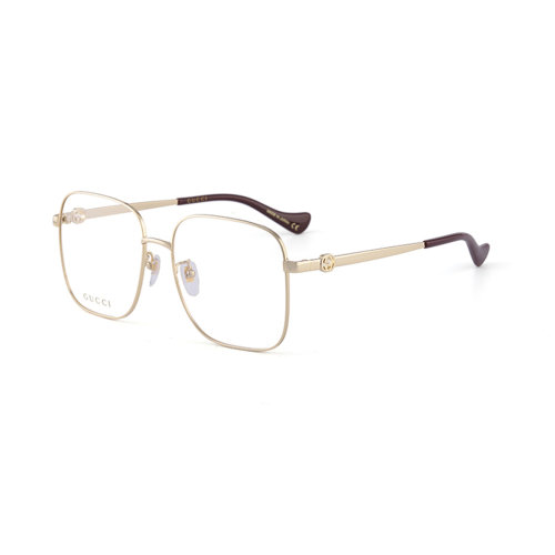 GUCCI/古馳迷鏈系列 眾多 明星同款 倪妮  吳磊  吳謹言 光學(xué)鏡架 不規(guī)則形 合金 全框 近視 平光 眼鏡框 眼鏡架 GG1092OA 56mm GUCCI 古馳