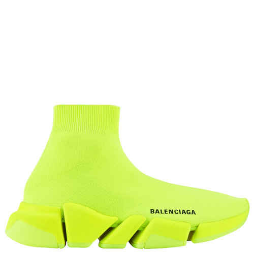 Balenciaga/巴黎世家 21年秋冬新款 SPEED 2.0系列 男士霓虹黃色網(wǎng)眼運動鞋617239W2DBH7204