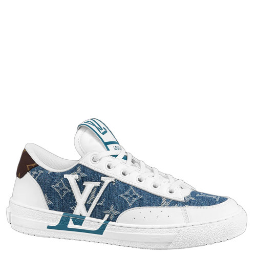 Louis Vuitton/路易威登 22年早春新款 CHARLIE系列 女士藍(lán)色混合材質(zhì)運動鞋1A9S46