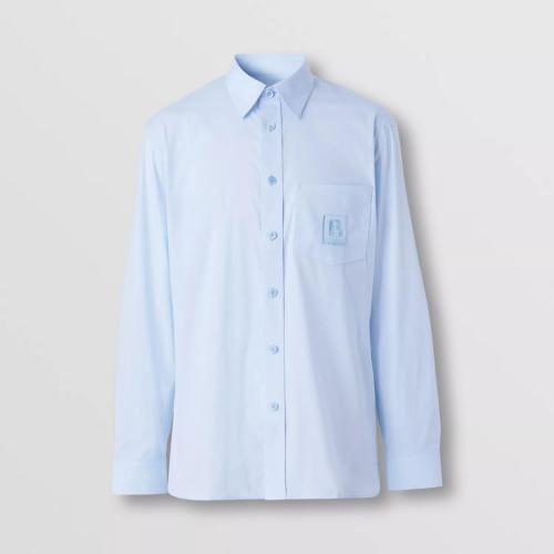  BURBERRY 22年秋冬 男士 字母圖案功能性棉襯衫 80618591