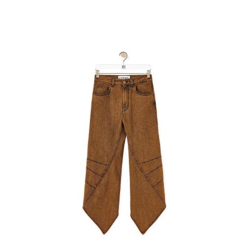  LOEWE羅意威 22年秋冬 女士 牛仔褲 Curved jeans in denim S540Y11X14-3100