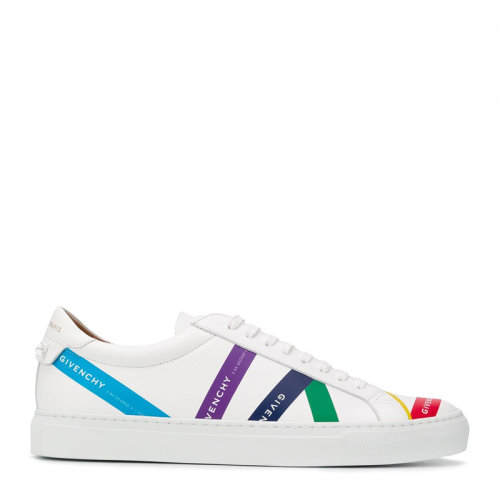 Givenchy/紀(jì)梵希 男士拼色皮革經(jīng)典字母徽標(biāo)印花裝飾休閑鞋運(yùn)動(dòng)鞋平底鞋系帶鞋單鞋男鞋 BH0002H0L2-960