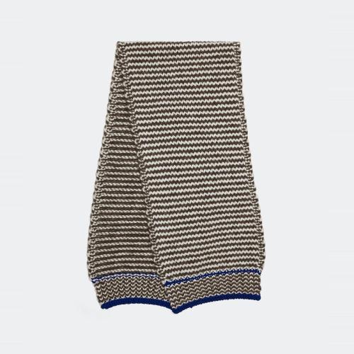  BV葆蝶家 22年秋冬 男士 圍巾 echarpe en laine epaisse a motif zigzag 718051V2CW01373