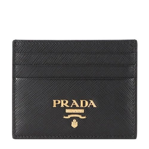 PRADA/普拉達(dá) 女士經(jīng)典logo牛皮卡包名片夾 多色可選