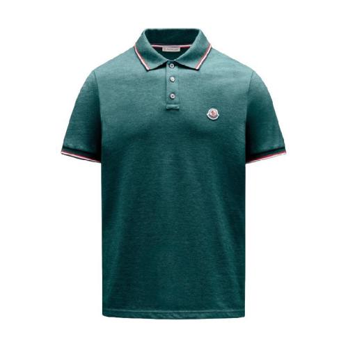  MONCLER蒙可蒙克萊 22年秋冬 男士 短袖Polo Logo Polo Shirt H10918A7030084556875
